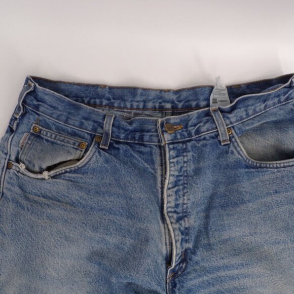 Carhartt Men's Flannel Lined Blue Jeans - see measurements - Picture 2 of 11